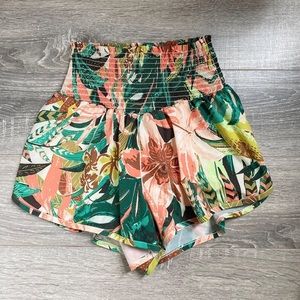 Aerie smocked running shorts